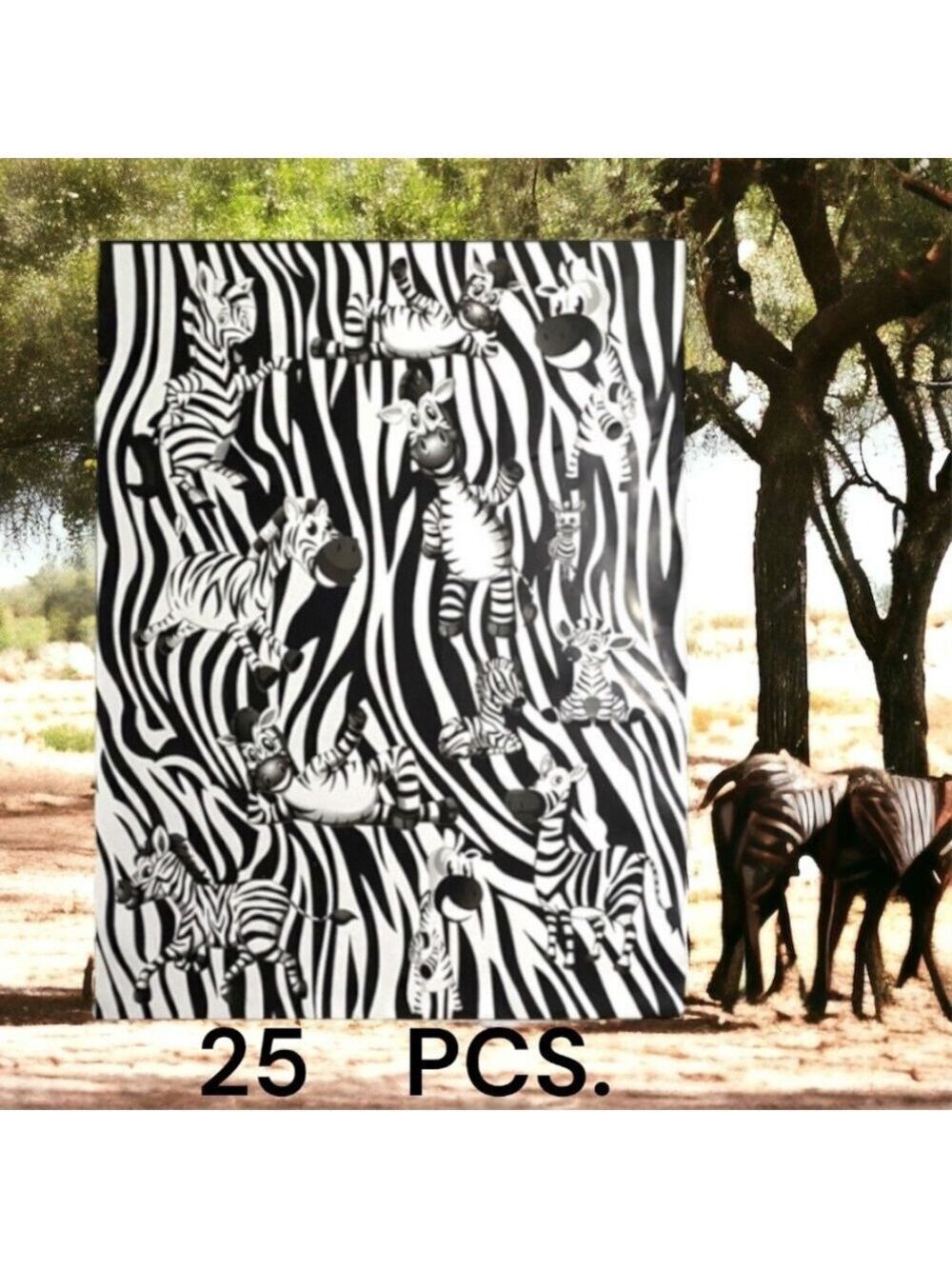25 10X13 Poly Mailers, Zebra Shipping Envelopes PRICE IS FIRM - Picture 4 of 10